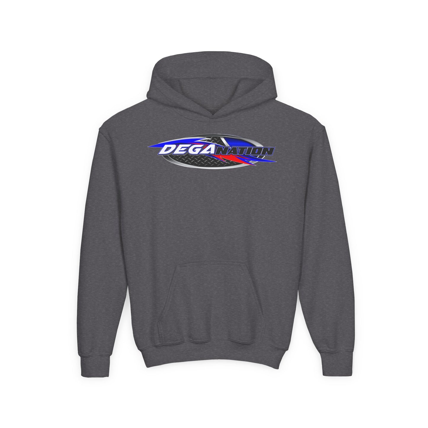 Youth Racing Hoodie with Dega Design, Kids Sweatshirt, Gift for Young Motorsports Fans, Race Day Apparel, Youth Casualwear
