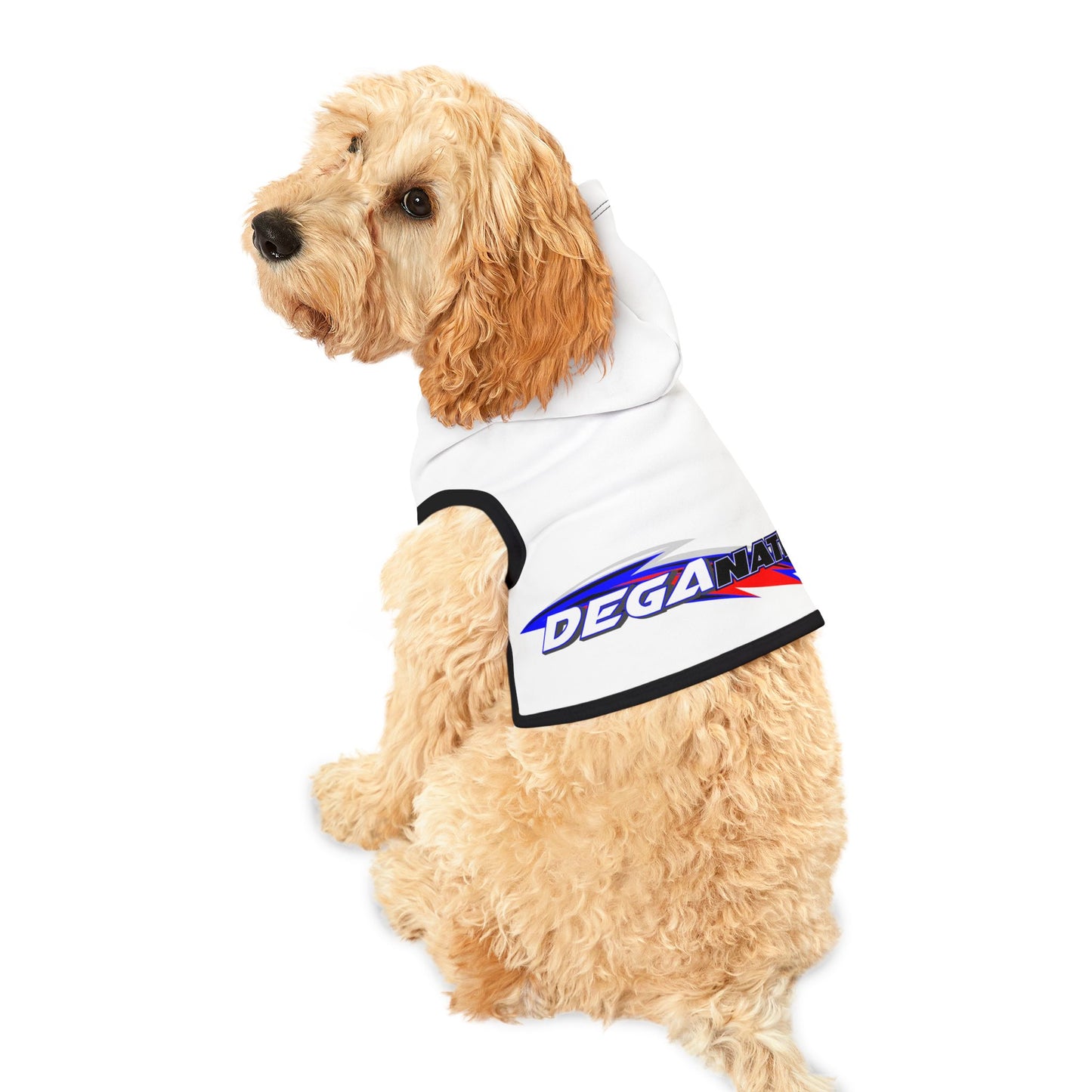 Stylish Pet Hoodie for Dogs, Cozy Pet Apparel for All Seasons, Perfect for Walks, Holidays and Pet Parties, Deganation Design