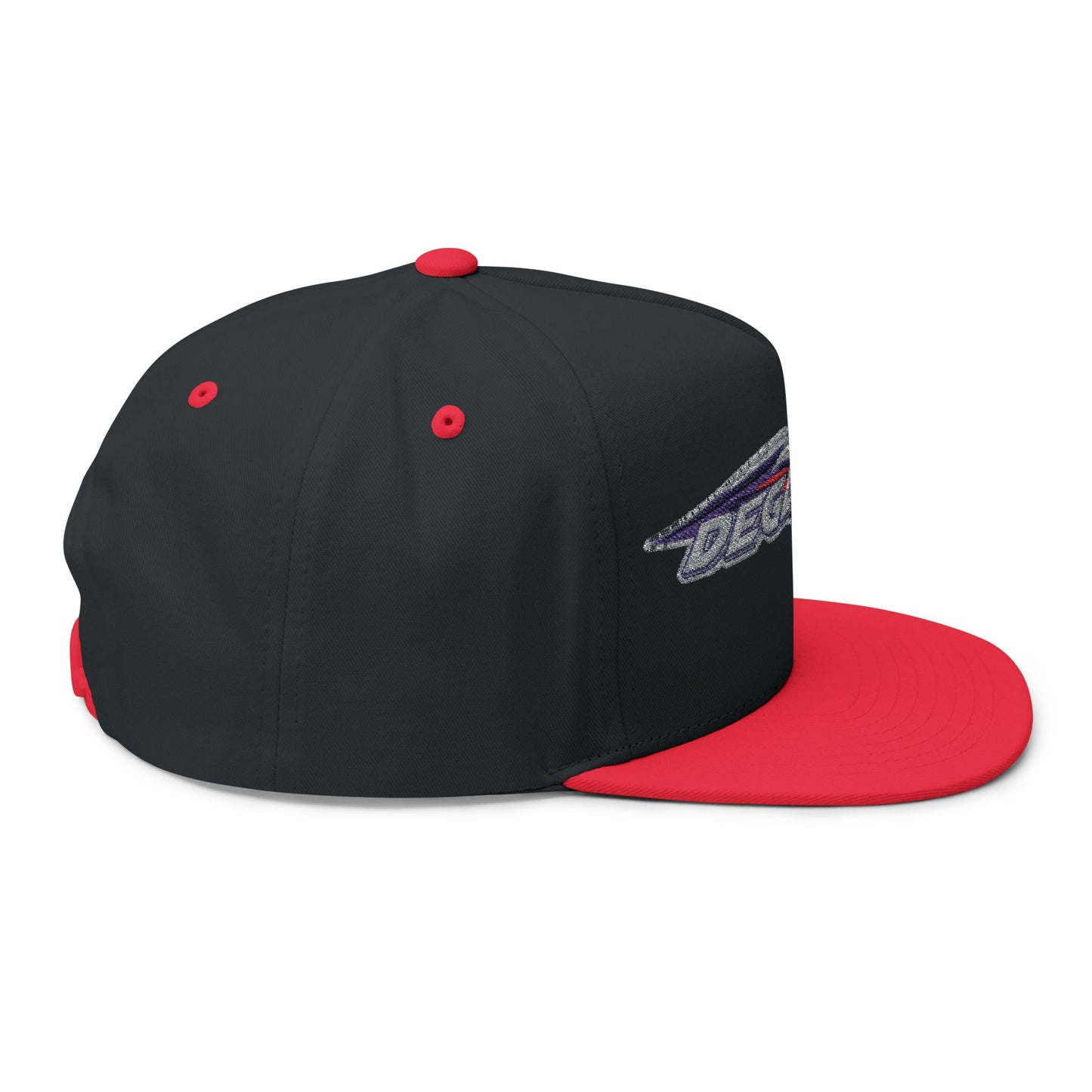 Stylish Flat Bill Cap - Embroidered DESA Nation, Sporty Hat, Gift for Sports Fans, Custom Snapback, Fashionable Headwear