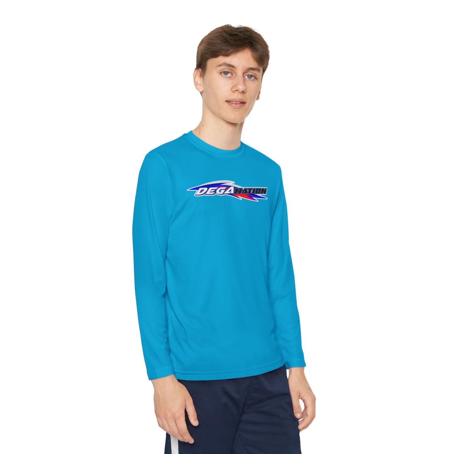 Youth Long Sleeve Racing Tee, Perfect for Young Athletes, Gift for Sports Events, Outdoor Activities, Team Spirit, Birthday Present