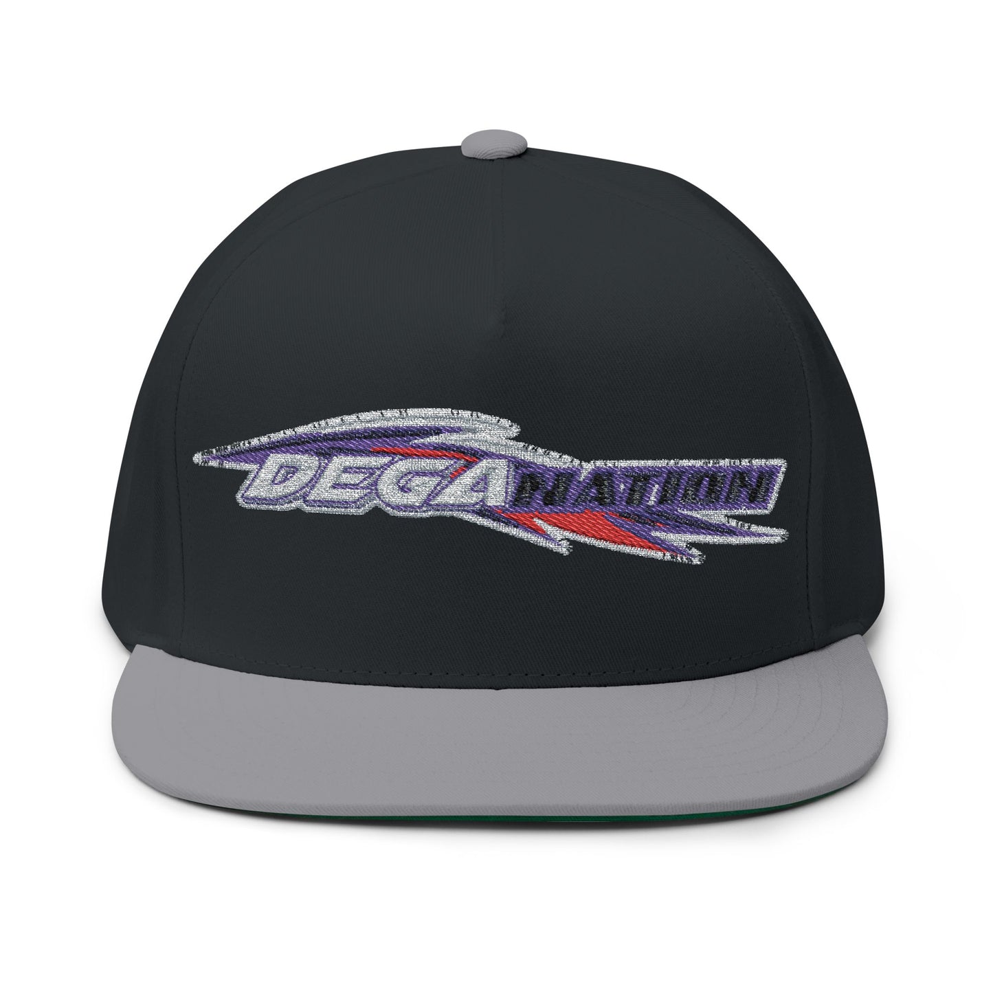 Stylish Flat Bill Cap - Embroidered DESA Nation, Sporty Hat, Gift for Sports Fans, Custom Snapback, Fashionable Headwear