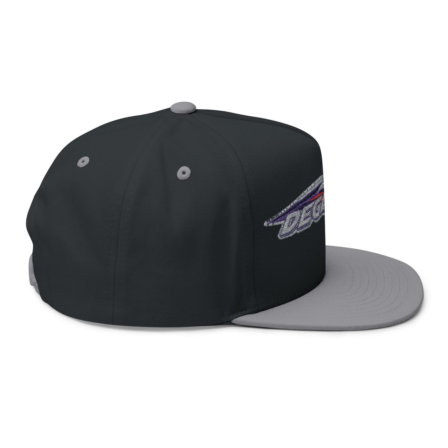 Stylish Flat Bill Cap - Embroidered DESA Nation, Sporty Hat, Gift for Sports Fans, Custom Snapback, Fashionable Headwear