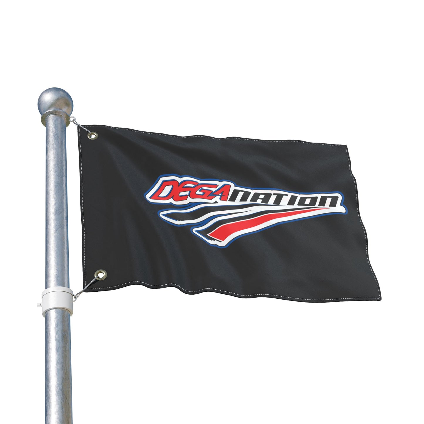 Double Sided Flag - DEGA Nation, Custom Racing Banner, Sports Decor, Outdoor Flag, Fan Merchandise