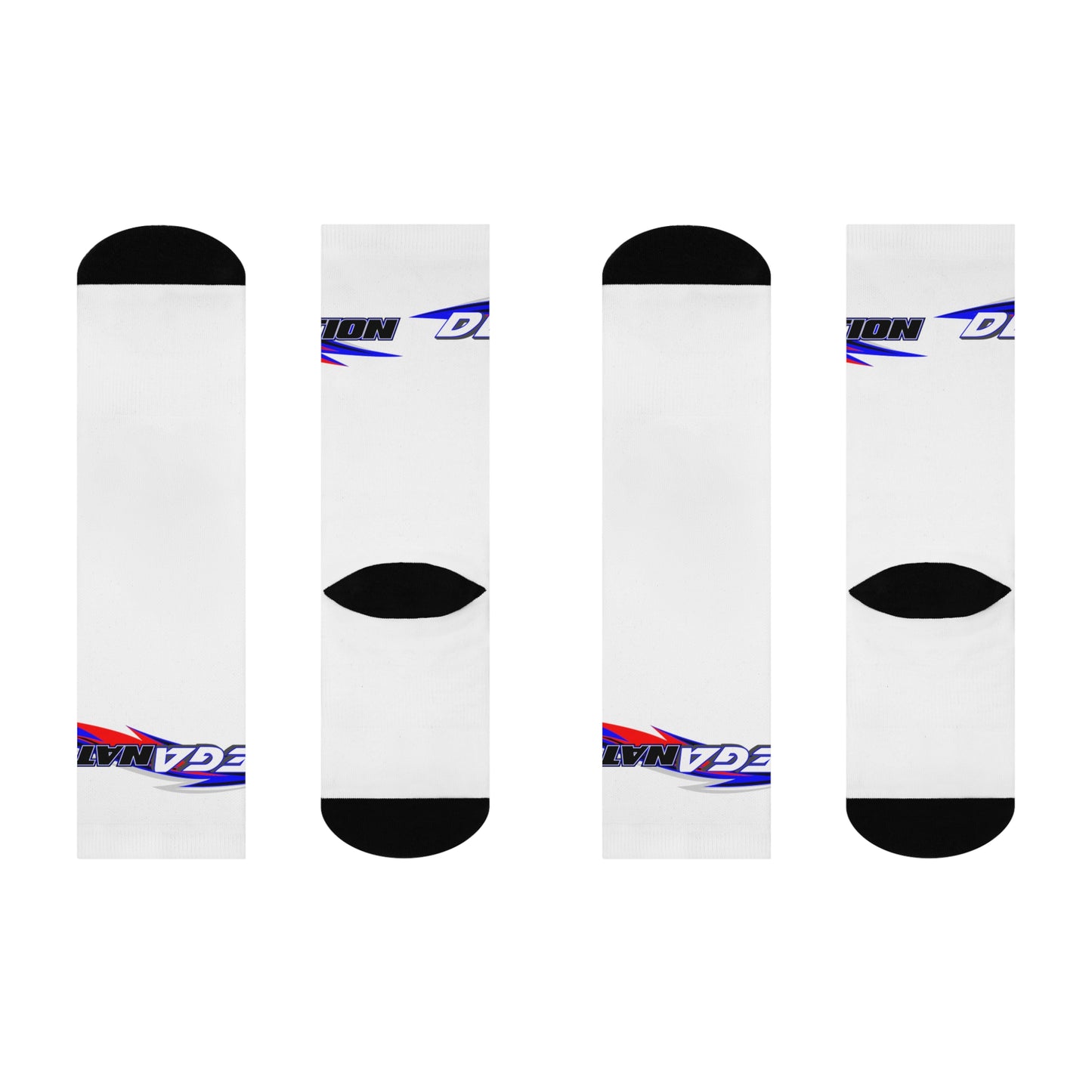 Mega Nation Cushioned Crew Socks | Comfy Sports Socks for Active Lifestyle, Gift for Sports Lovers, Casual Wear, Men's & Women's Socks