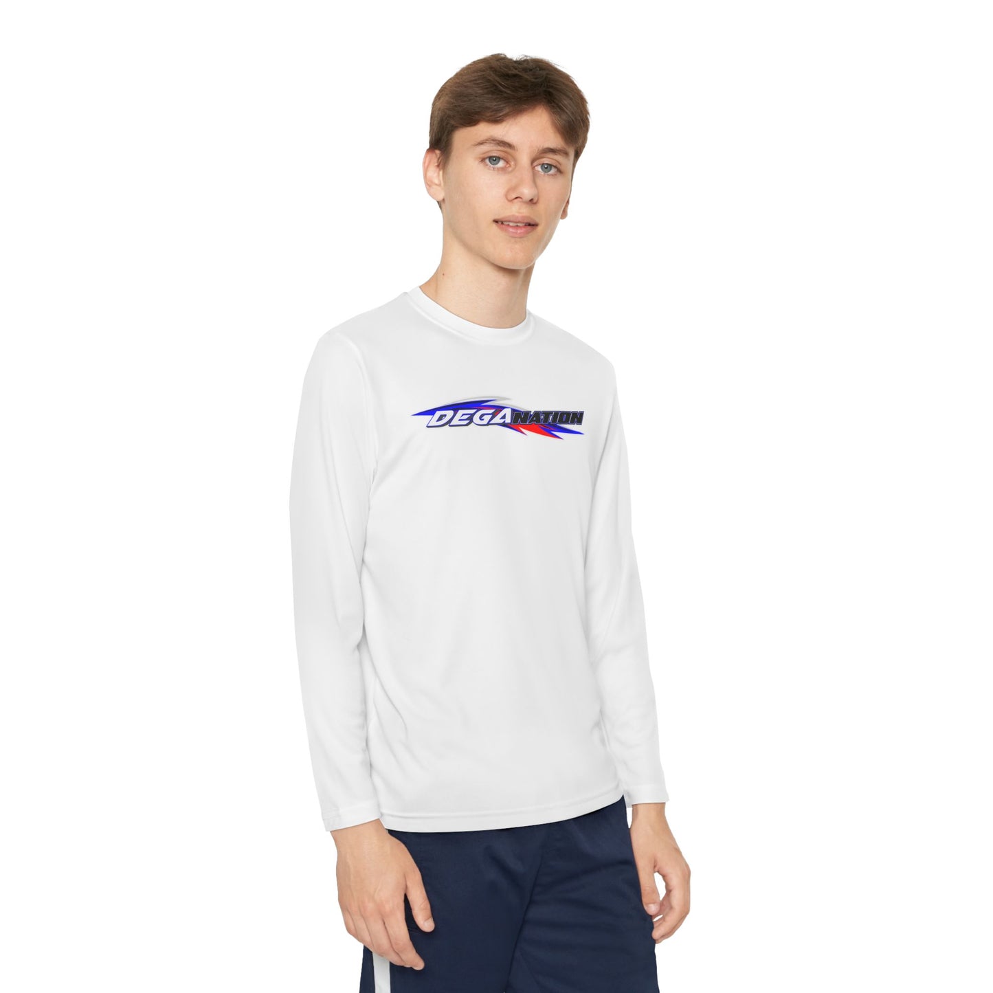 Youth Long Sleeve Racing Tee, Perfect for Young Athletes, Gift for Sports Events, Outdoor Activities, Team Spirit, Birthday Present