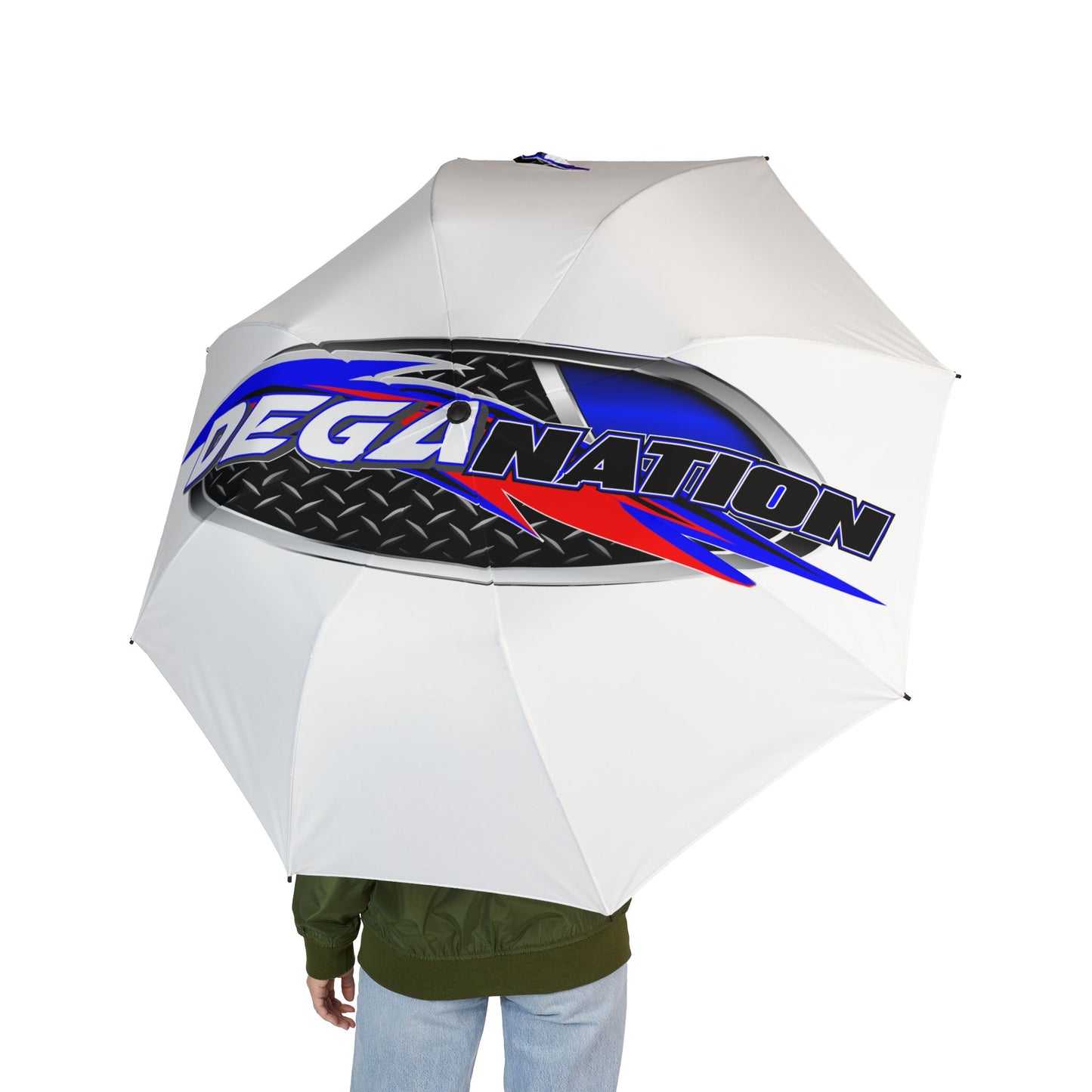 Degan Nation Foldable Umbrella, Lightweight Travel Umbrella, Sports Umbrella, Custom Promotional Gift, Perfect for Rainy Days