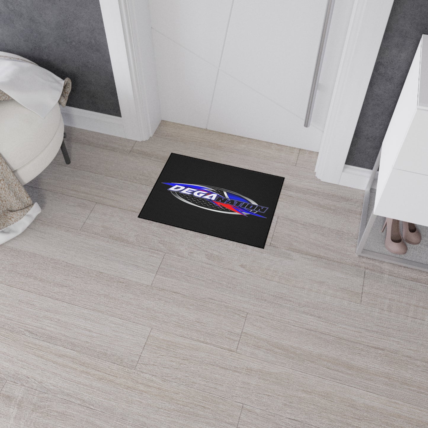 Custom Heavy Duty Floor Mat with Deganation Logo - Durable & Stylish for Auto Enthusiasts