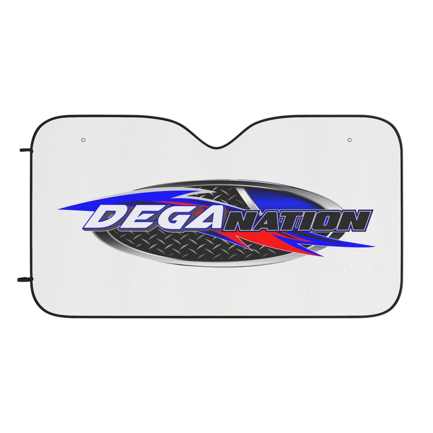Custom Car Sun Shades - DEGA NATION Design | UV Protection & Style for Enthusiasts