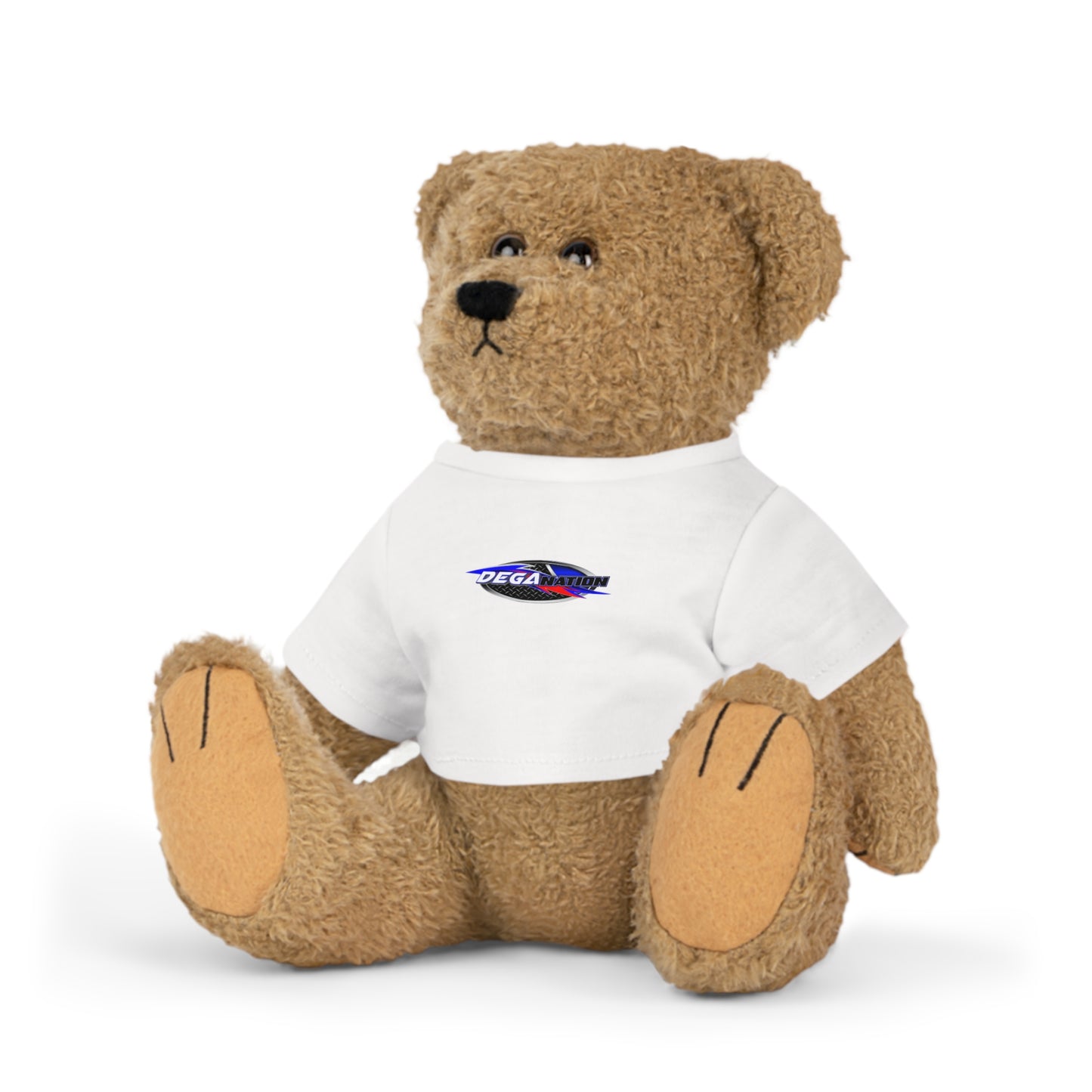 Adorable Plush Toy with Custom T-Shirt, Stuffed Animal Gift, Cuddly Bear, Personalized Toy, Perfect for Kids, Cute Nursery Decor