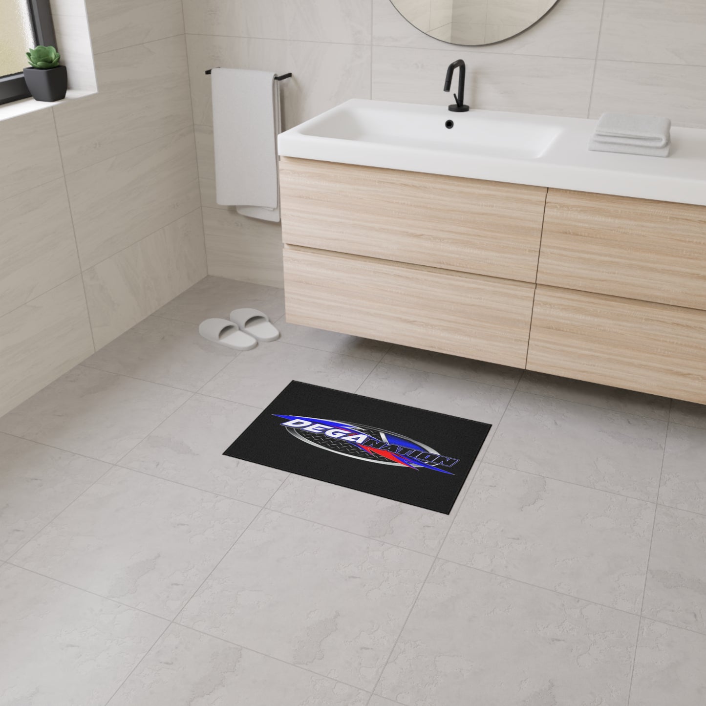 Custom Heavy Duty Floor Mat with Deganation Logo - Durable & Stylish for Auto Enthusiasts