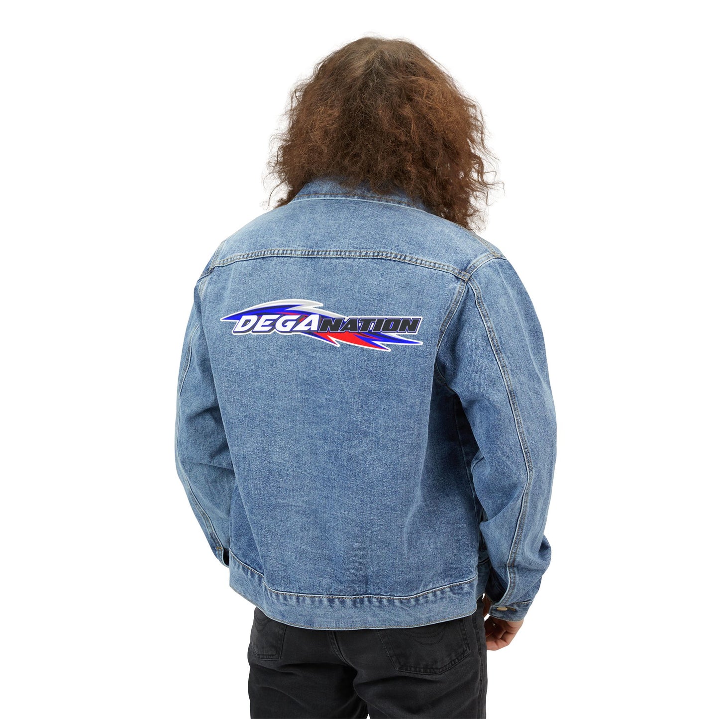 Stylish Men's Denim Jacket, Casual Outerwear, Fashion Staple, Trendy Layer, Unique Gift, Year-Round Style