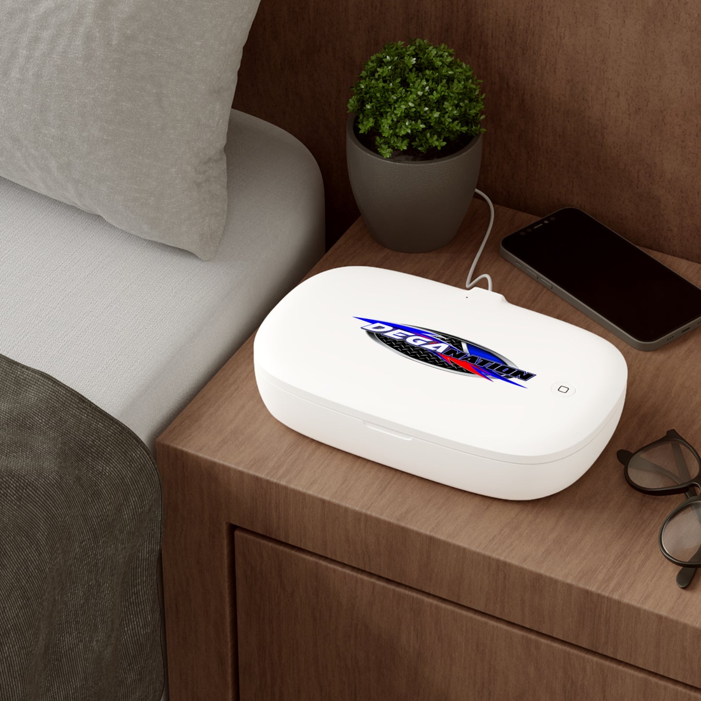 UV Phone Sanitizer & Wireless Charging Pad | Clean & Charge, Smartphone Sanitizer, Germ-Free Charger, Travel Gift, DEGA Nation