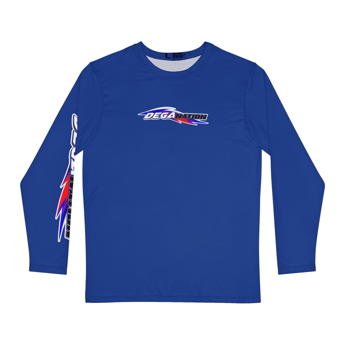 Men's Long Sleeve Shirt with DegaNation Design - Cool, Casual Wear for Sports Lovers, Gifts, Relaxation, and Outdoor Activities