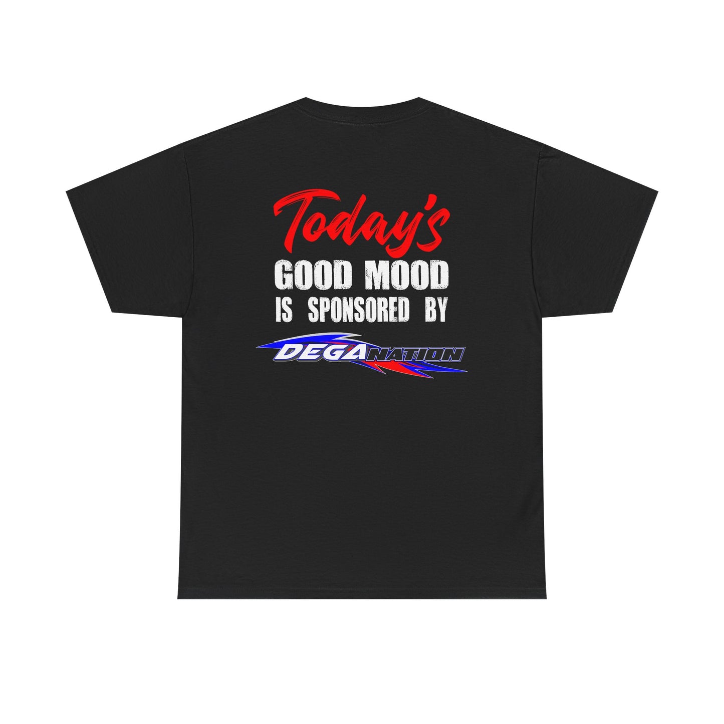 Unisex Heavy Cotton Tee - Today's Good Mood Sponsorship, Cool Casual Wear, Gift for Friends, Racing Fans Apparel, Motivational Style