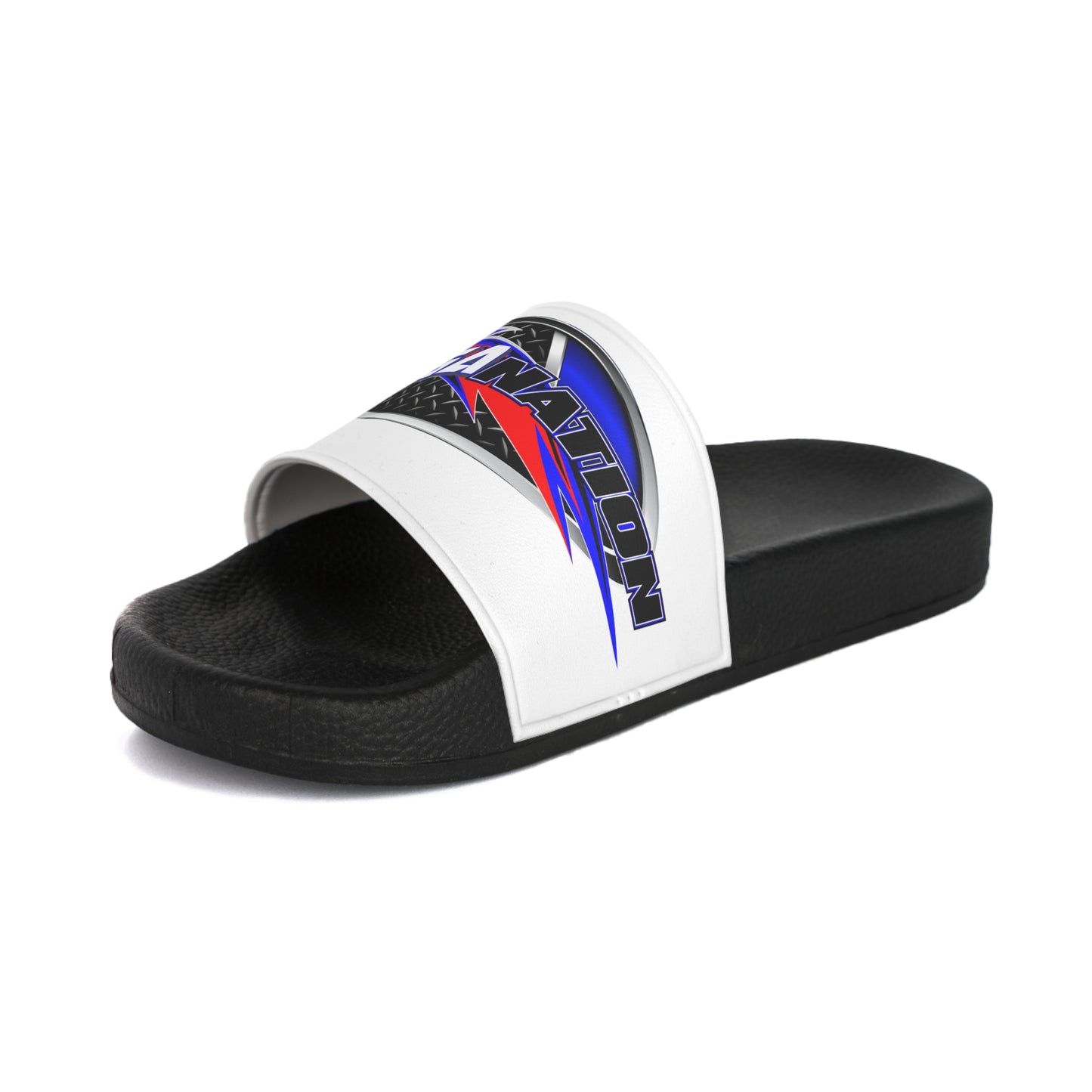 Men's Slide Sandals with DEGA NATION Design - Comfortable Footwear for Summer, Beachwear, Casual Outings, Gifts, Sportswear