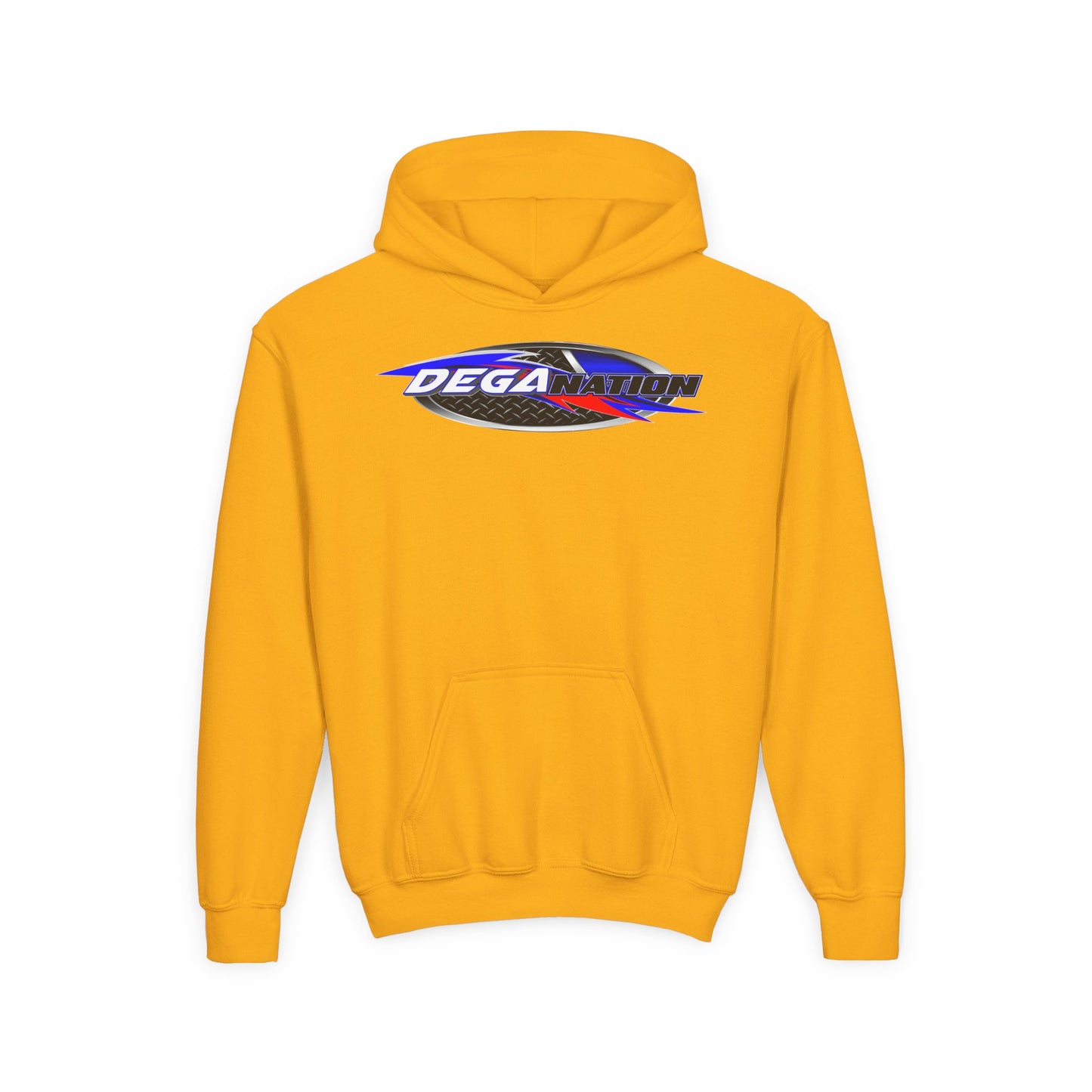 Youth Racing Hoodie with Dega Design, Kids Sweatshirt, Gift for Young Motorsports Fans, Race Day Apparel, Youth Casualwear