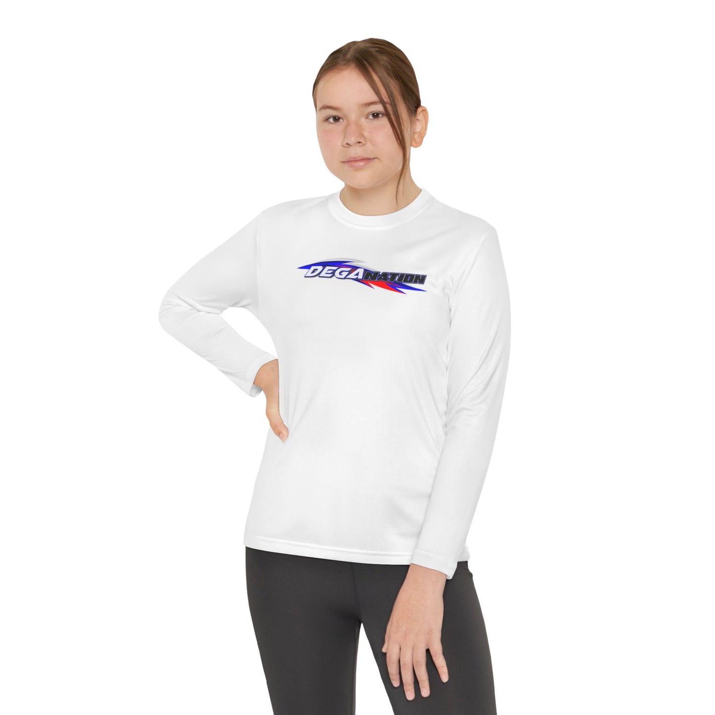 Youth Long Sleeve Racing Tee, Perfect for Young Athletes, Gift for Sports Events, Outdoor Activities, Team Spirit, Birthday Present