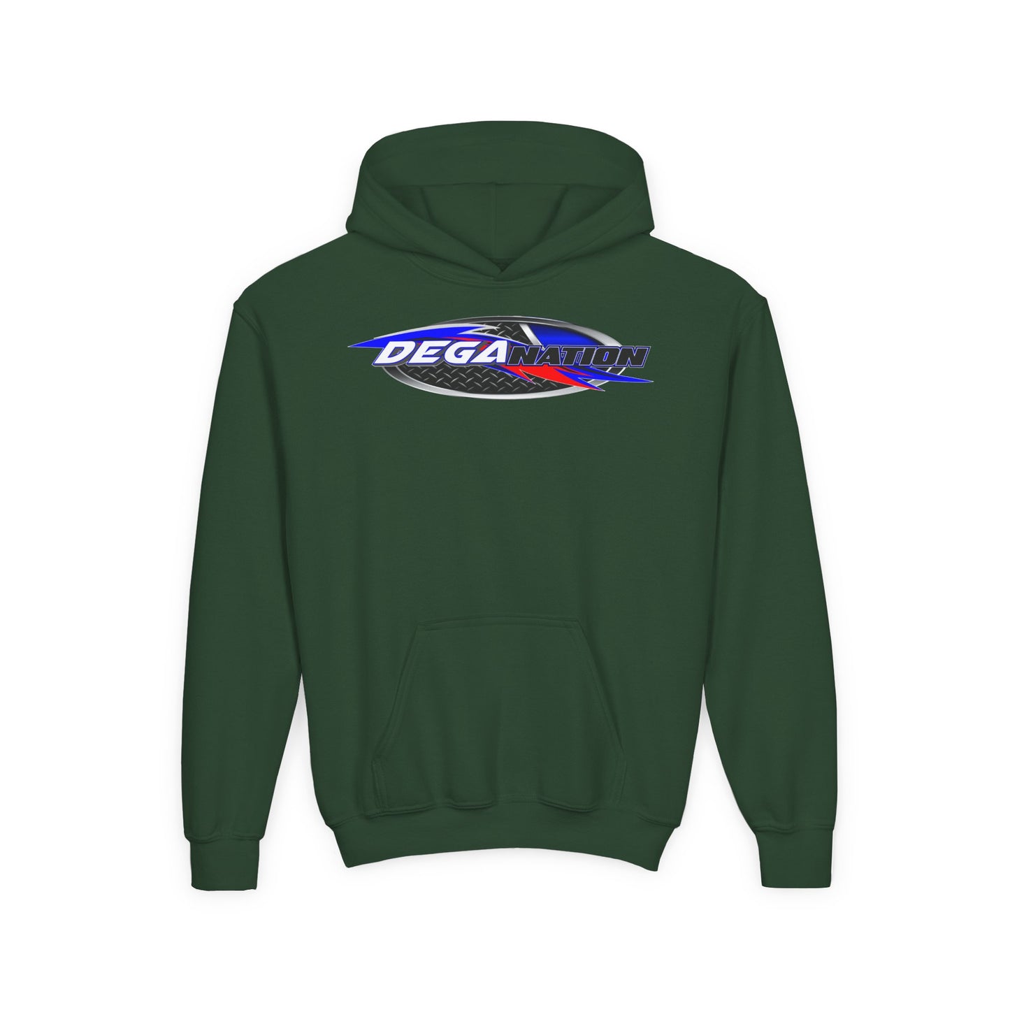 Youth Racing Hoodie with Dega Design, Kids Sweatshirt, Gift for Young Motorsports Fans, Race Day Apparel, Youth Casualwear