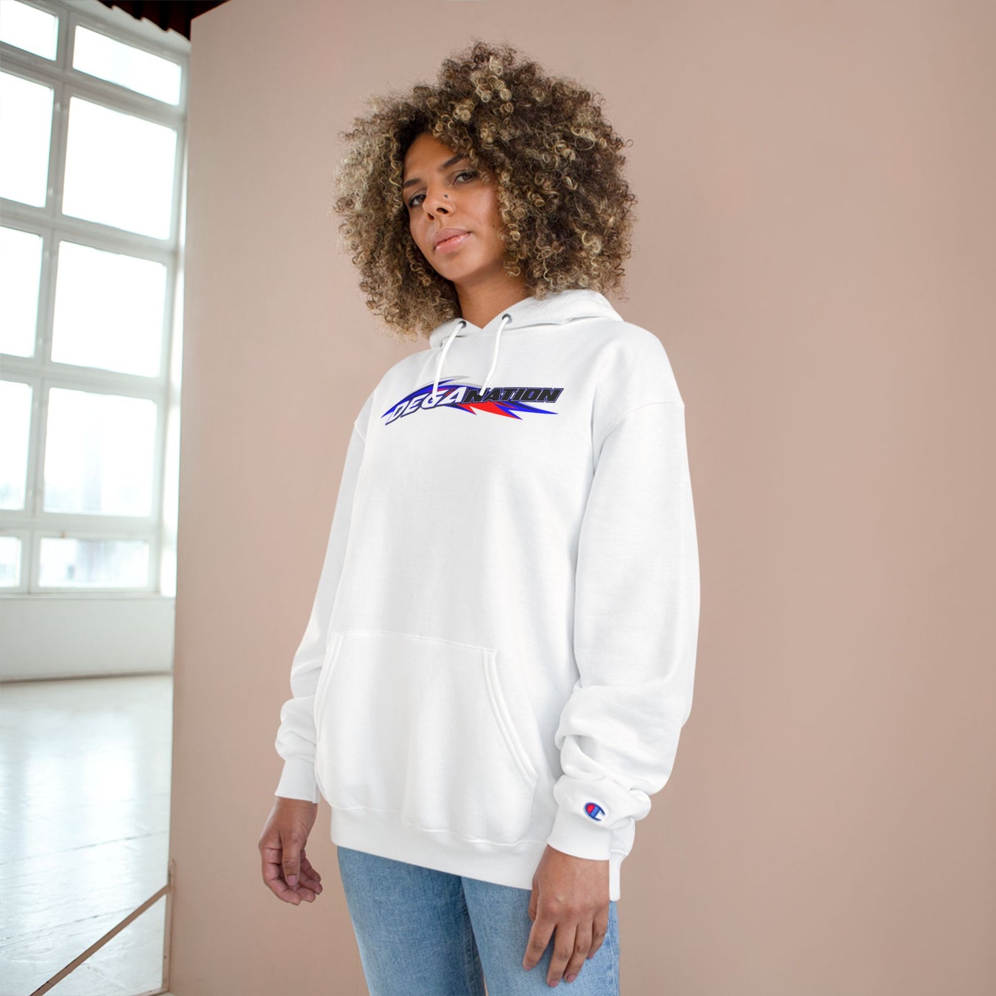 Champion Hoodie with Dega Nation Design – Cozy Sweatshirt for Fans, Perfect for Casual Days, Gifts, and Events