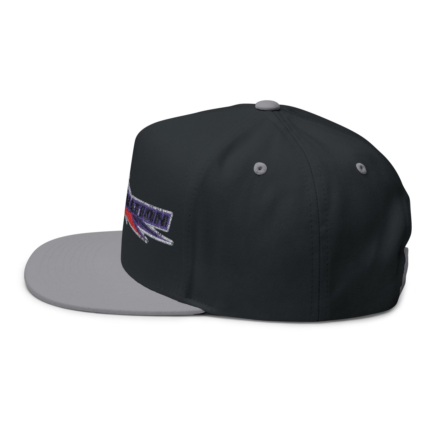 Stylish Flat Bill Cap - Embroidered DESA Nation, Sporty Hat, Gift for Sports Fans, Custom Snapback, Fashionable Headwear