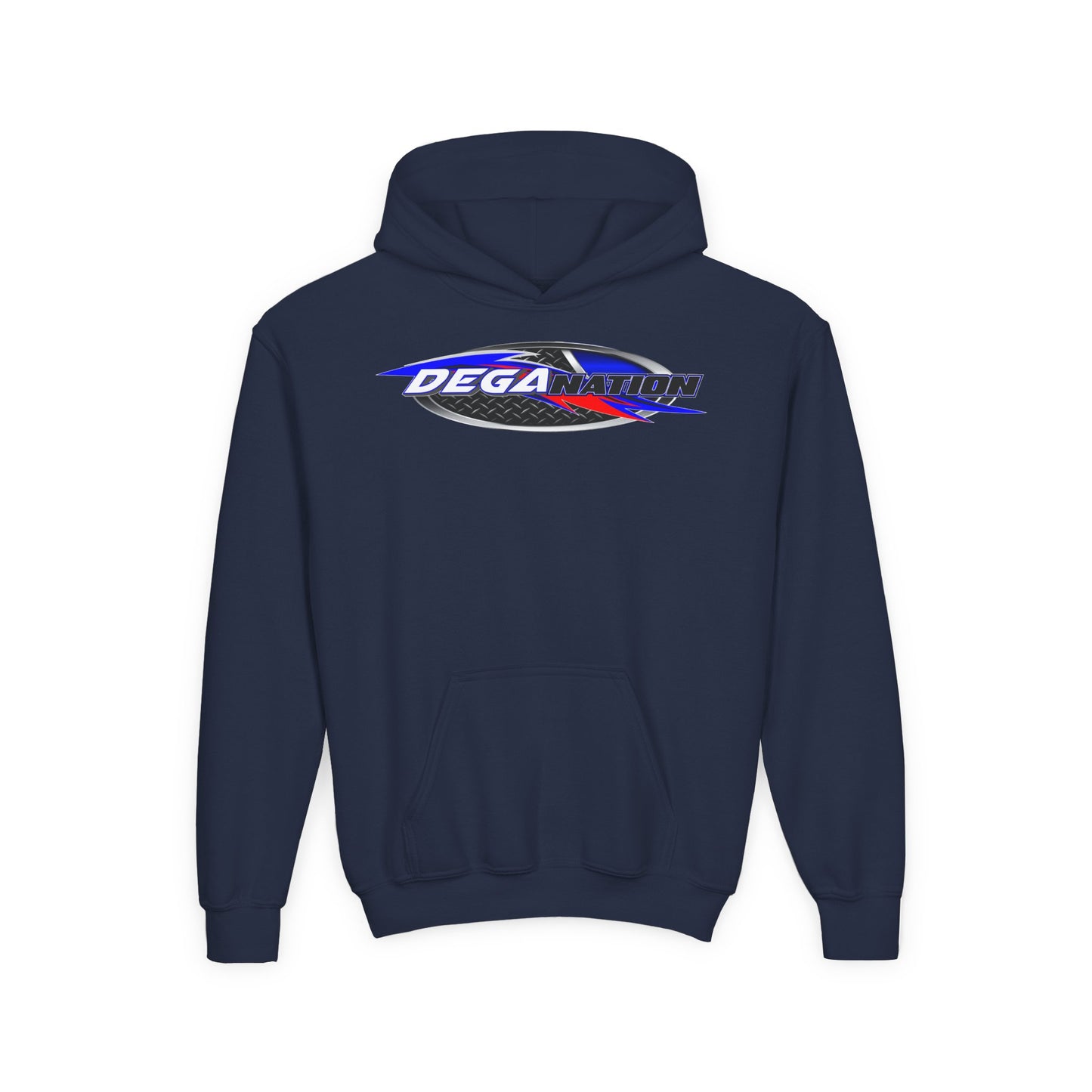 Youth Racing Hoodie with Dega Design, Kids Sweatshirt, Gift for Young Motorsports Fans, Race Day Apparel, Youth Casualwear