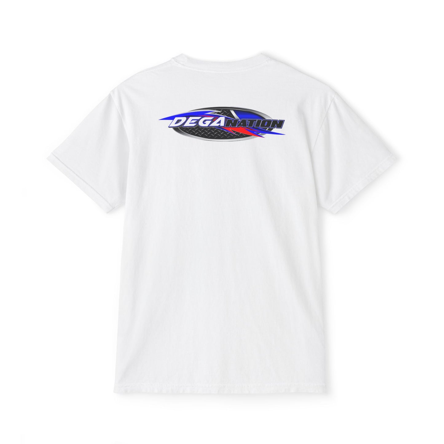 Dega Nation Unisex Pocket T-Shirt | Cool Casual Wear, Summer Outfit, Gift for Car Lovers, Graphic Tee, Everyday Comfort