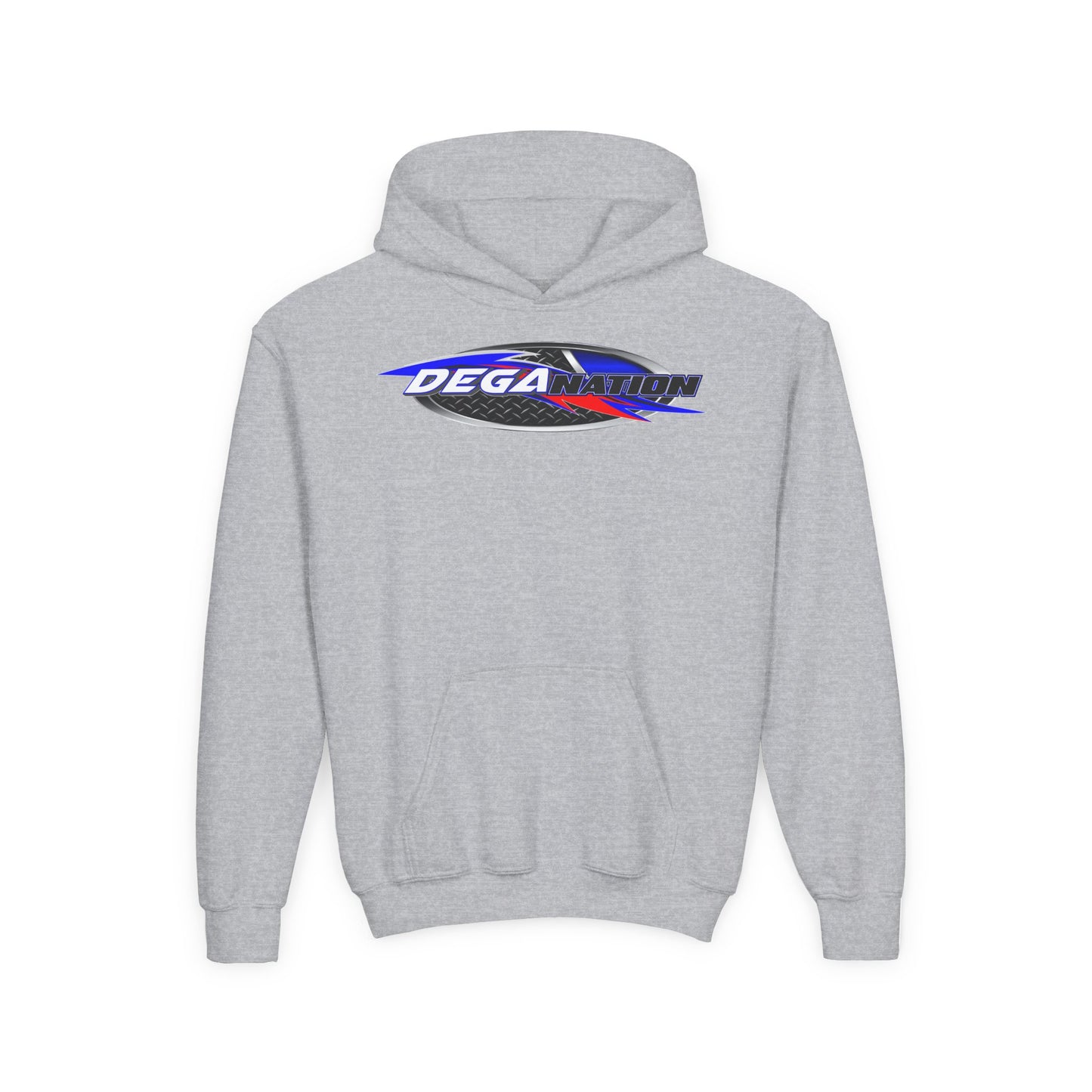 Youth Racing Hoodie with Dega Design, Kids Sweatshirt, Gift for Young Motorsports Fans, Race Day Apparel, Youth Casualwear