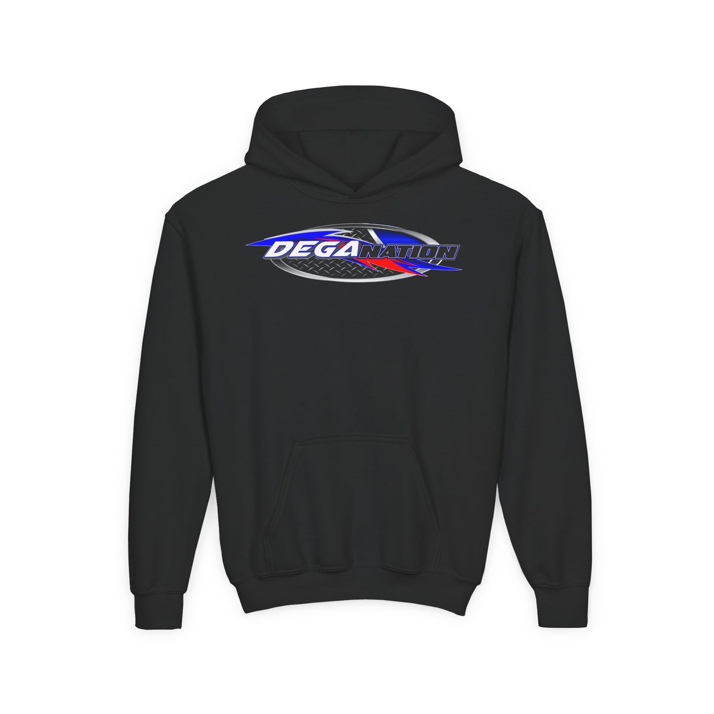 Youth Racing Hoodie with Dega Design, Kids Sweatshirt, Gift for Young Motorsports Fans, Race Day Apparel, Youth Casualwear