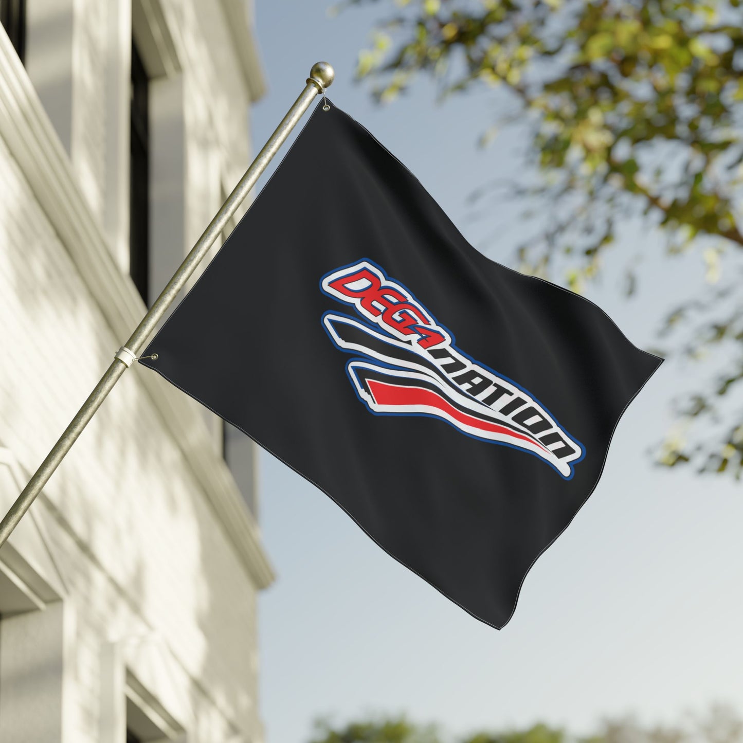 Double Sided Flag - DEGA Nation, Custom Racing Banner, Sports Decor, Outdoor Flag, Fan Merchandise