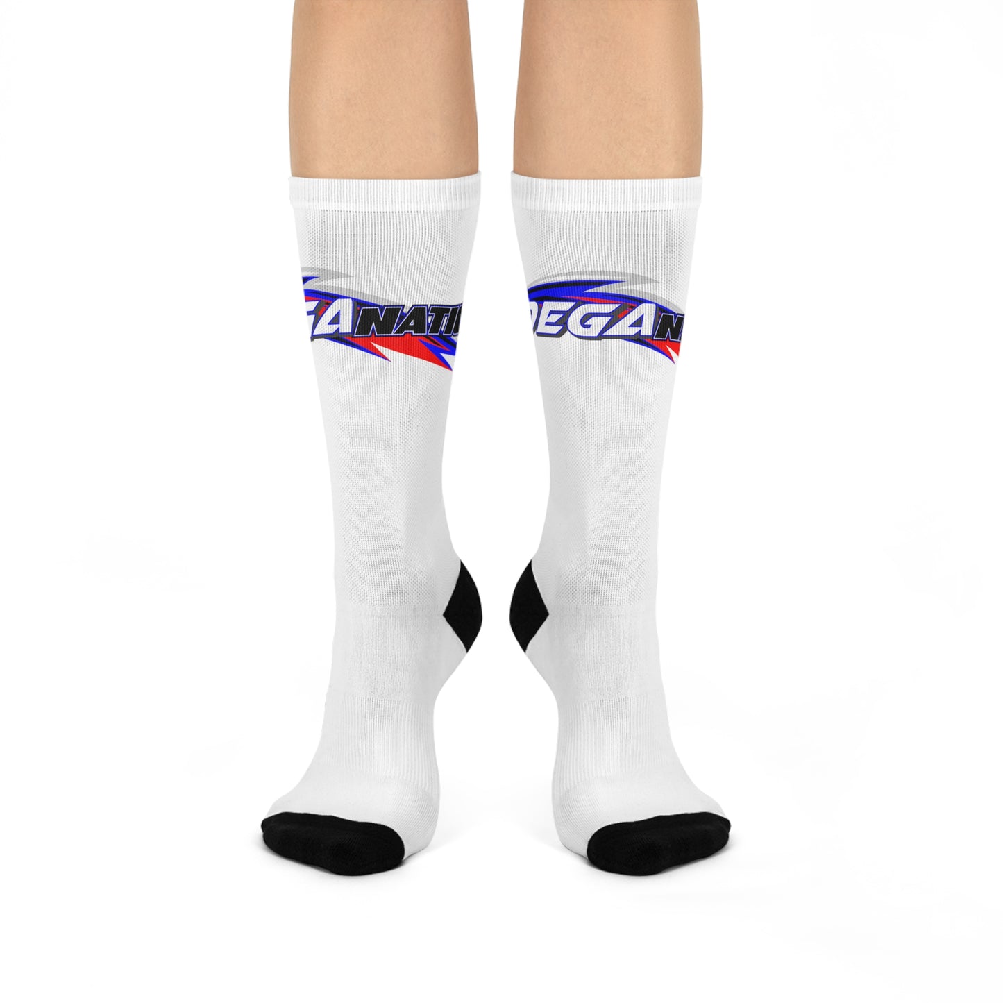 Mega Nation Cushioned Crew Socks | Comfy Sports Socks for Active Lifestyle, Gift for Sports Lovers, Casual Wear, Men's & Women's Socks