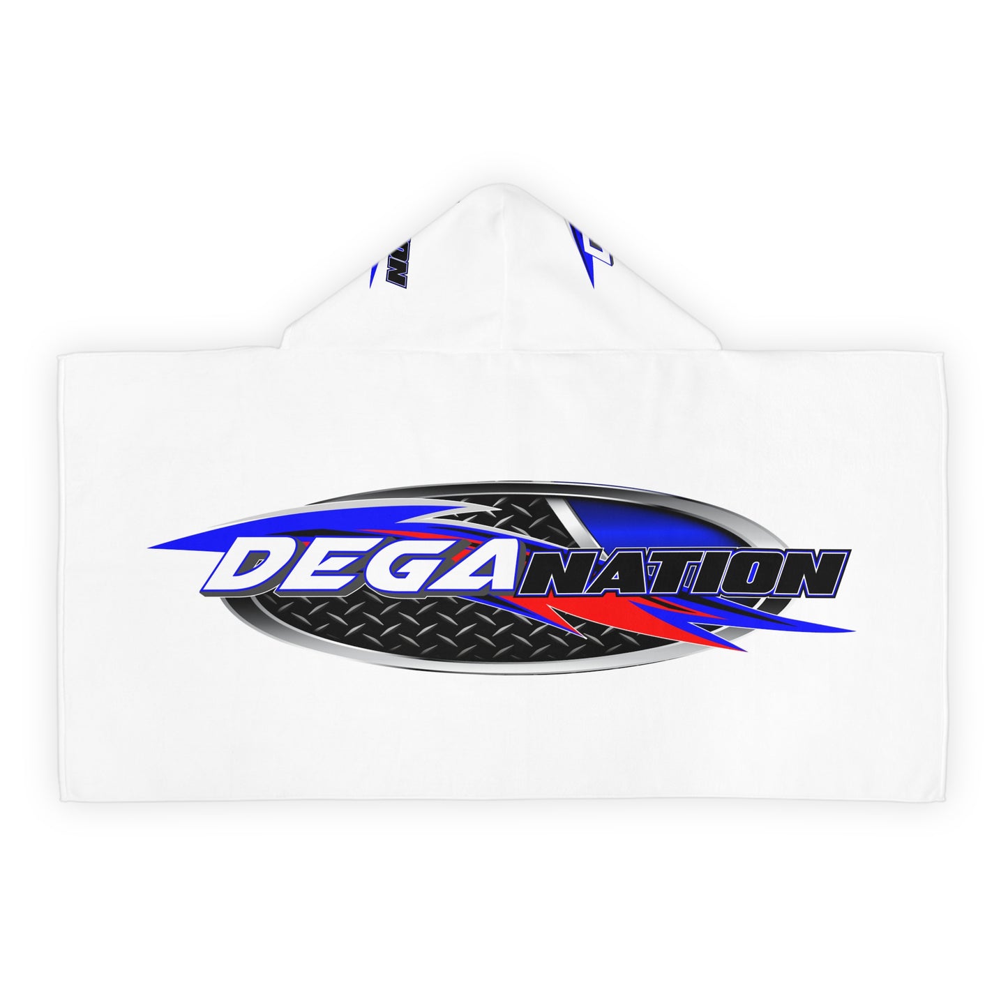 Youth Hooded Towel for Kids, Perfect for Beach Days, Swimming Parties, Pool Fun, Deganation Design, Cozy Drying Experience