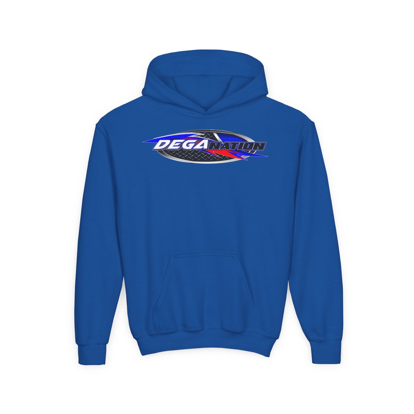 Youth Racing Hoodie with Dega Design, Kids Sweatshirt, Gift for Young Motorsports Fans, Race Day Apparel, Youth Casualwear
