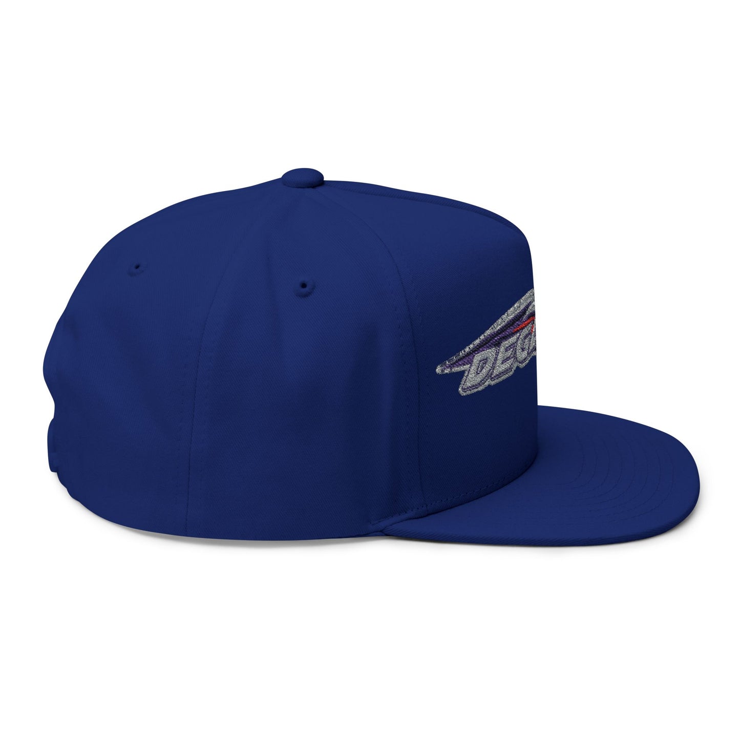 Stylish Flat Bill Cap - Embroidered DESA Nation, Sporty Hat, Gift for Sports Fans, Custom Snapback, Fashionable Headwear