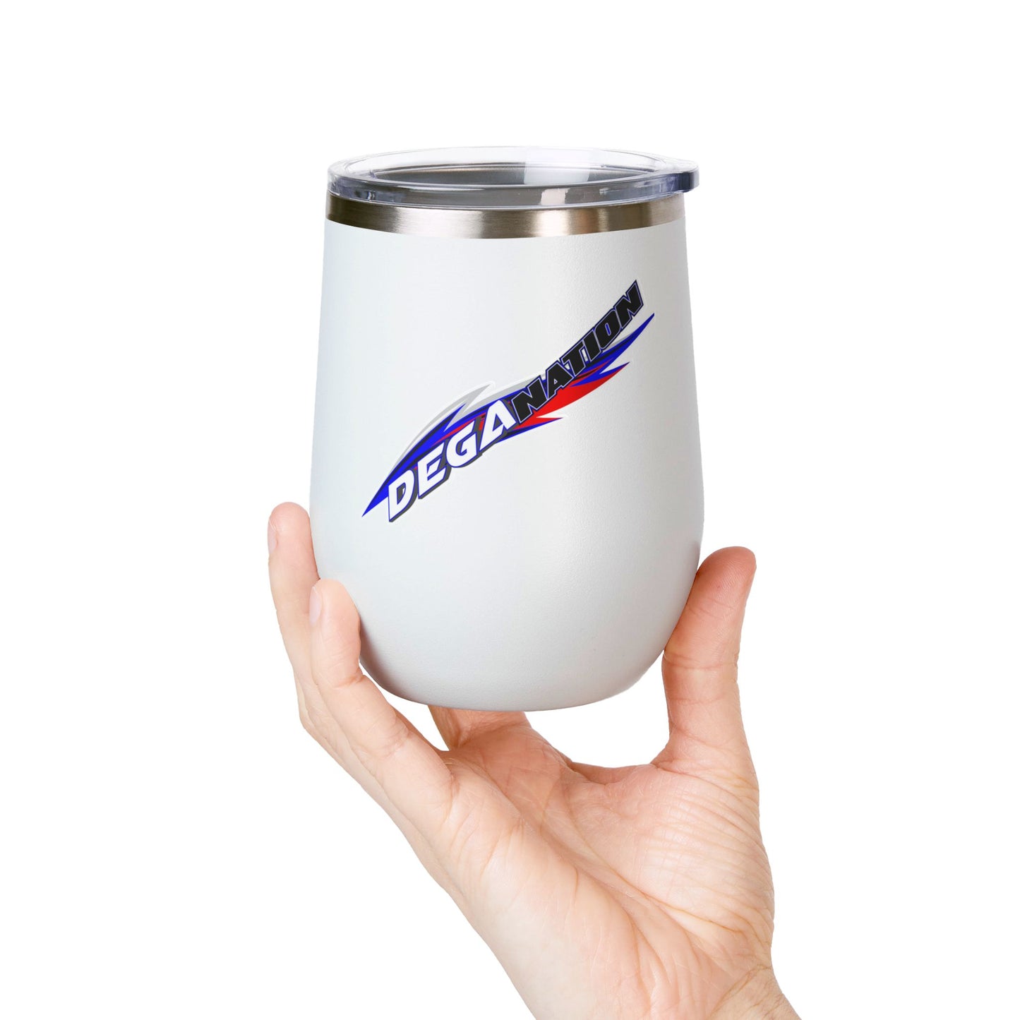 Personalized Wine Tumbler, 12oz - Perfect for Wine Lovers, Gift for Him/Her, Deganation Design, Party Favor, Celebration Drinkware