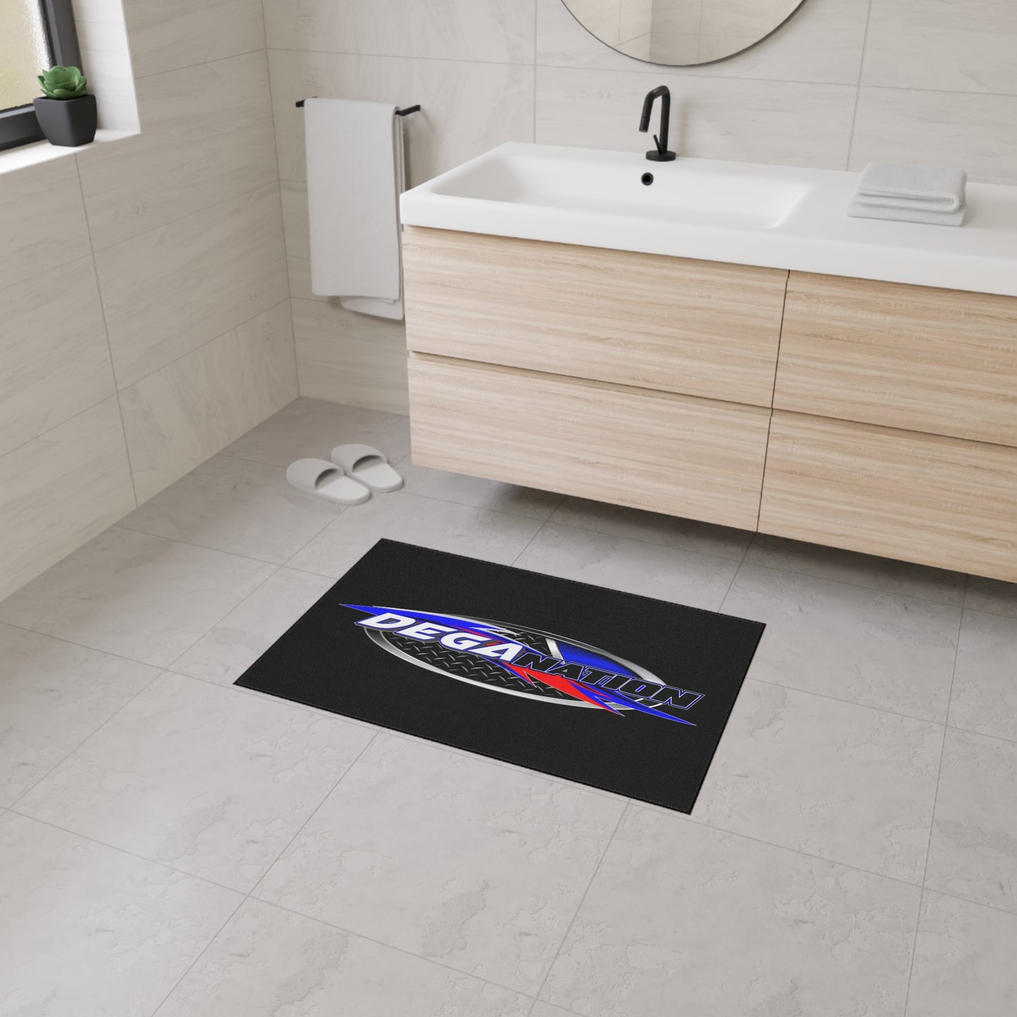 Custom Heavy Duty Floor Mat with Deganation Logo - Durable & Stylish for Auto Enthusiasts