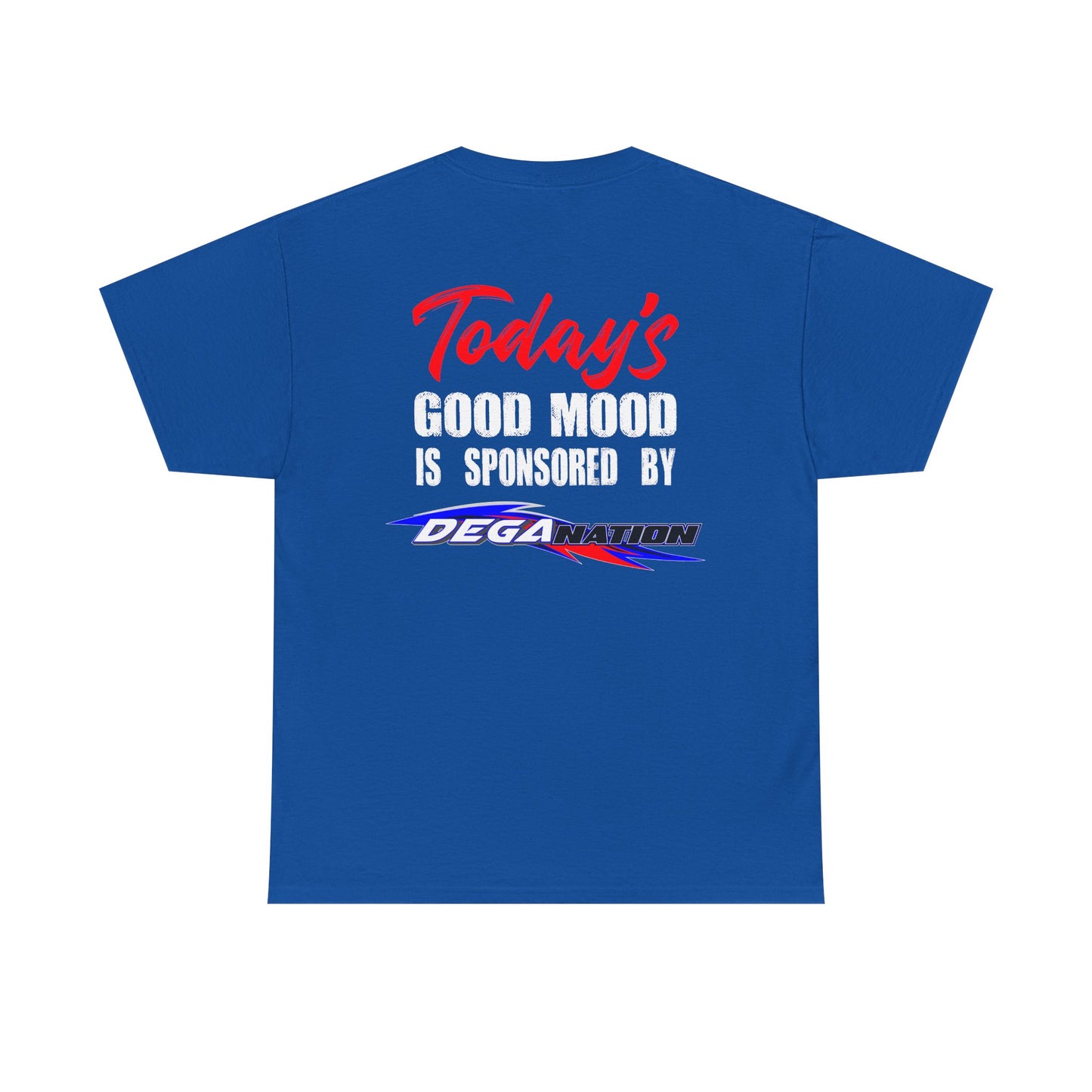 Unisex Heavy Cotton Tee - Today's Good Mood Sponsorship, Cool Casual Wear, Gift for Friends, Racing Fans Apparel, Motivational Style