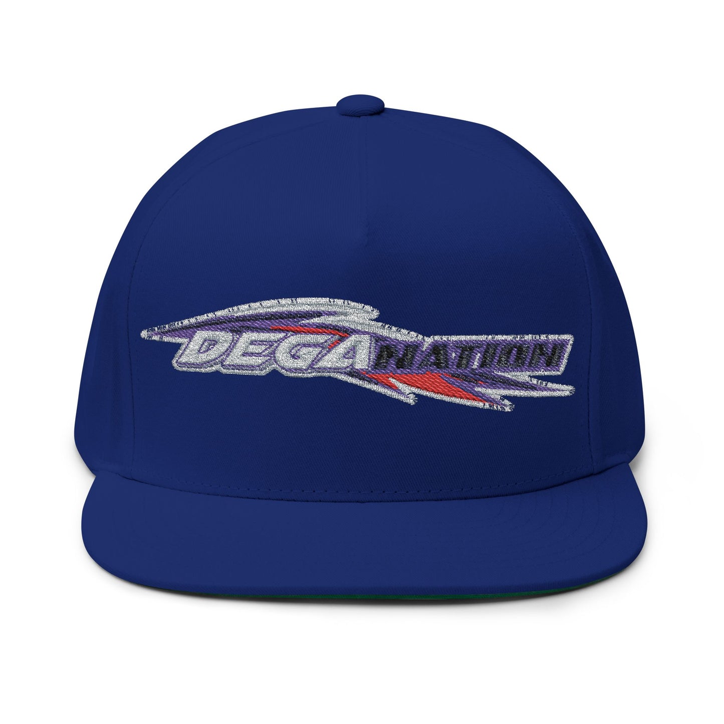 Stylish Flat Bill Cap - Embroidered DESA Nation, Sporty Hat, Gift for Sports Fans, Custom Snapback, Fashionable Headwear