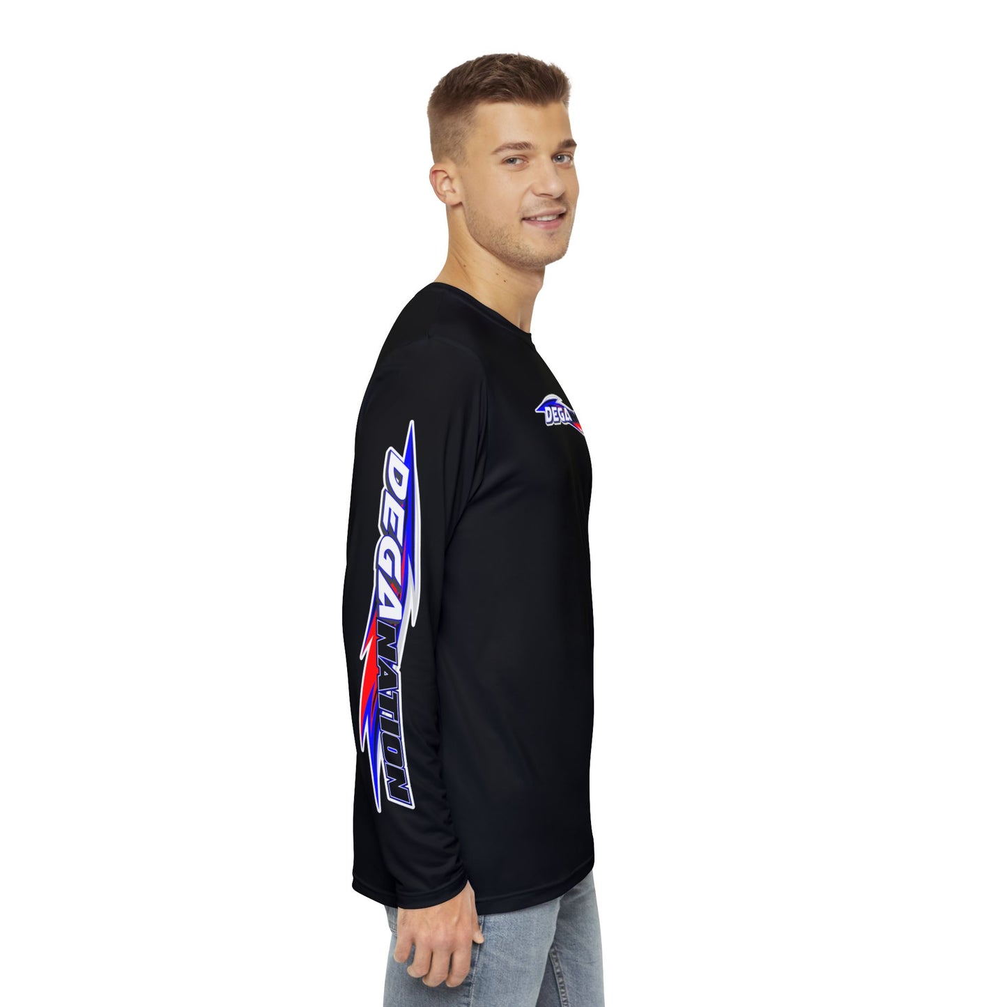 Men's Long Sleeve Shirt with AOP Design - Sportswear for Racing Fans, Casual Wear, Gift for Race Day, Outdoor Activities, Unique Apparel