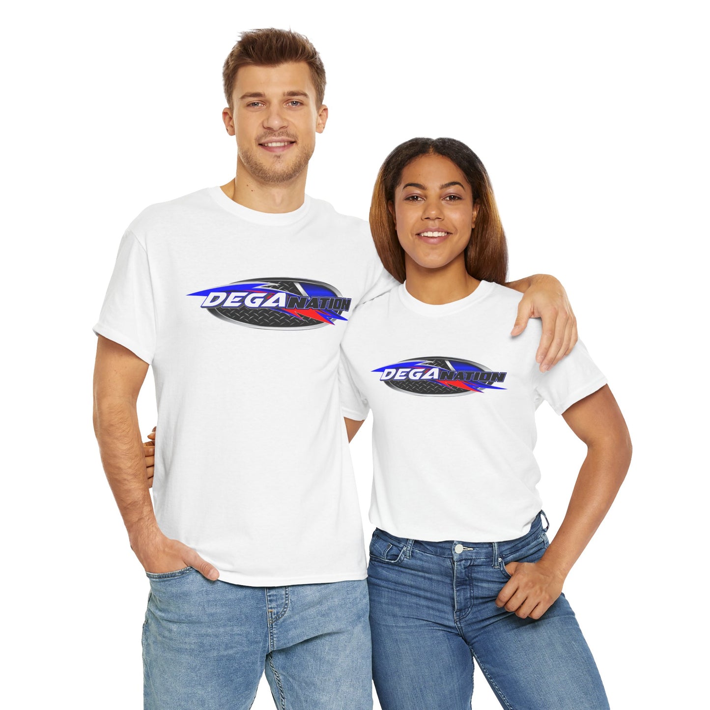 DEGA NATION Unisex Heavy Cotton Tee – Perfect for Racing Fans & Everyday Comfort