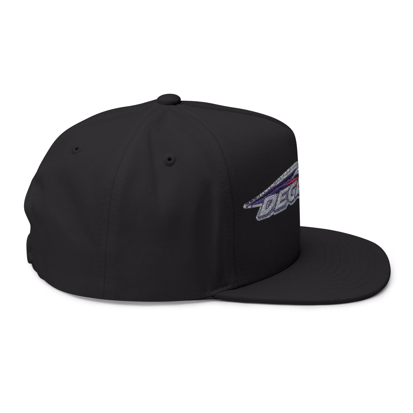 Stylish Flat Bill Cap - Embroidered DESA Nation, Sporty Hat, Gift for Sports Fans, Custom Snapback, Fashionable Headwear