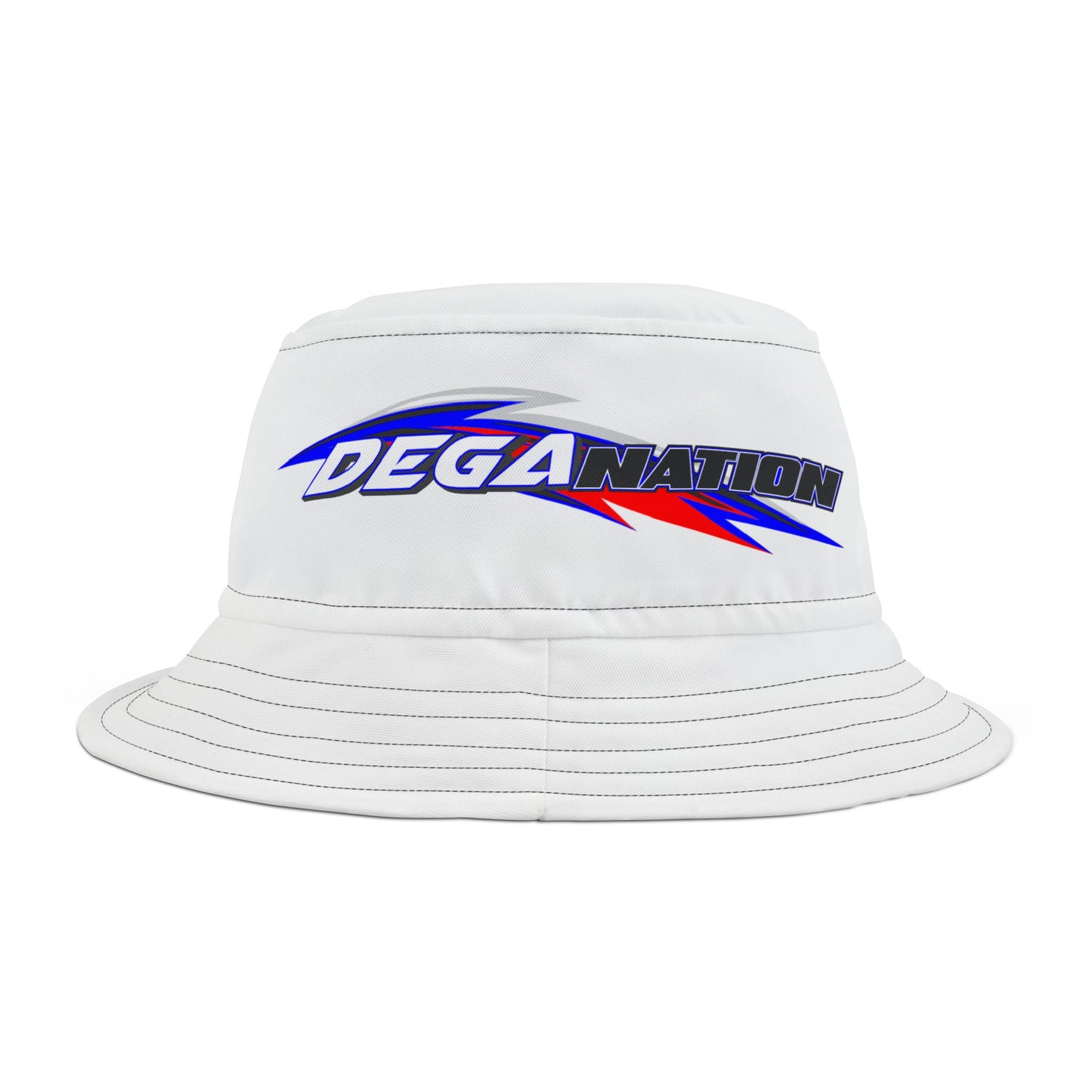 DEGA NATION Bucket Hat, Trendy Beach Hat, Summer Accessory, Gift for Racing Fans, Outdoor Style