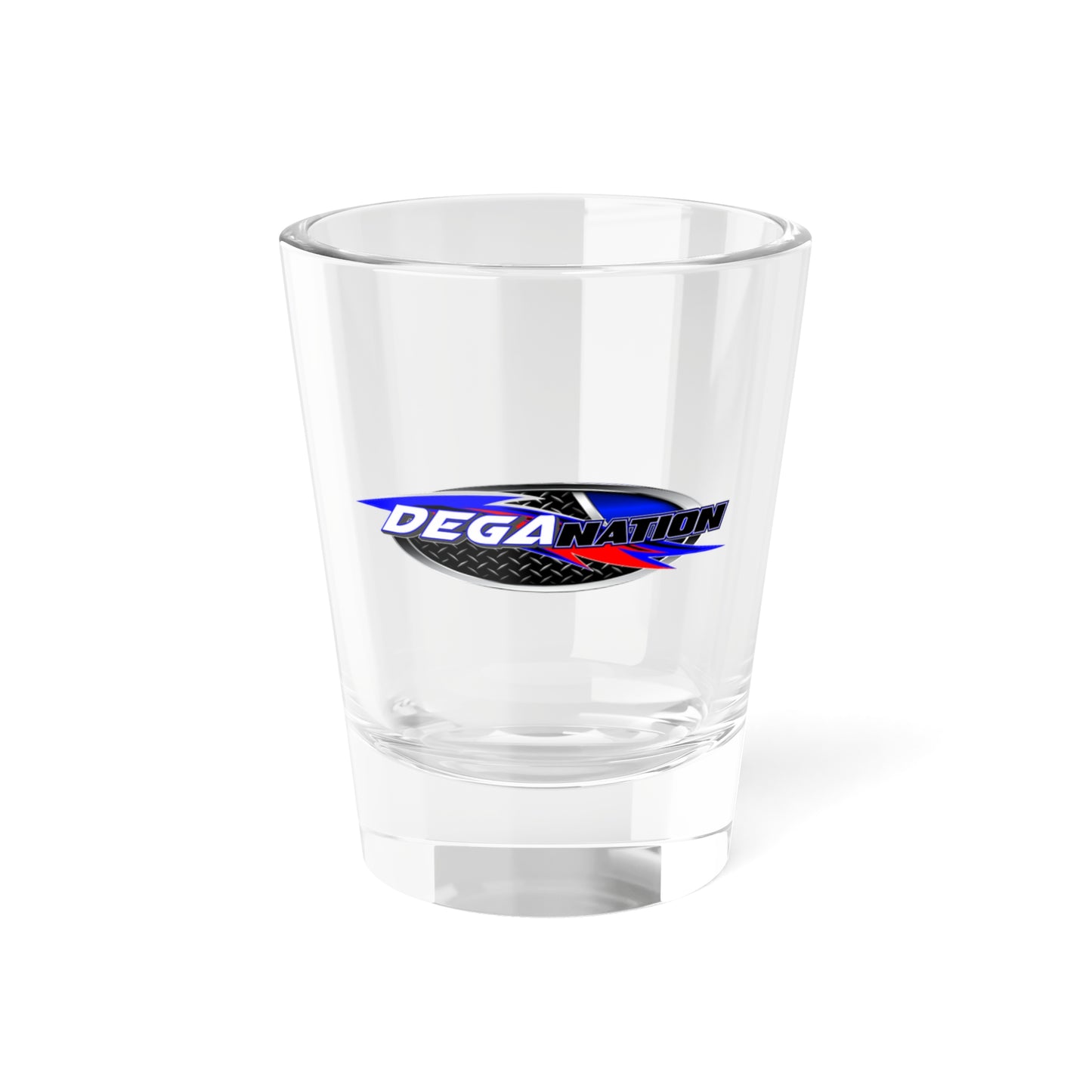 Degan Nation Shot Glass, Perfect for Racing Fans, Party Favors, Collectible Barware, Unique Gift for Him/Her, Drinks, Cheers