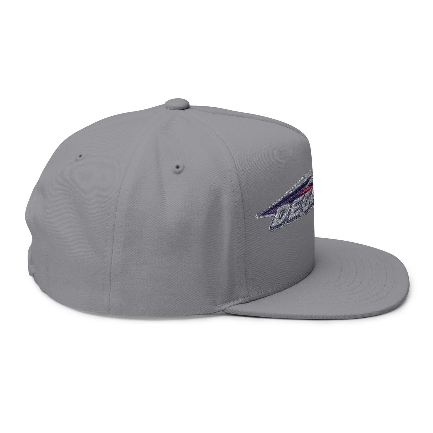 Stylish Flat Bill Cap - Embroidered DESA Nation, Sporty Hat, Gift for Sports Fans, Custom Snapback, Fashionable Headwear