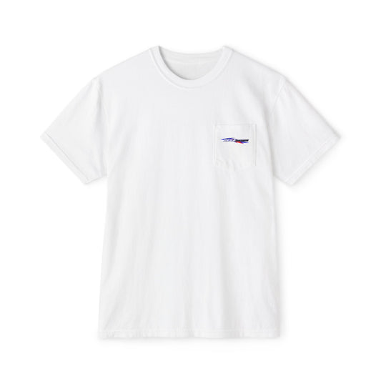 Dega Nation Unisex Pocket T-Shirt | Cool Casual Wear, Summer Outfit, Gift for Car Lovers, Graphic Tee, Everyday Comfort