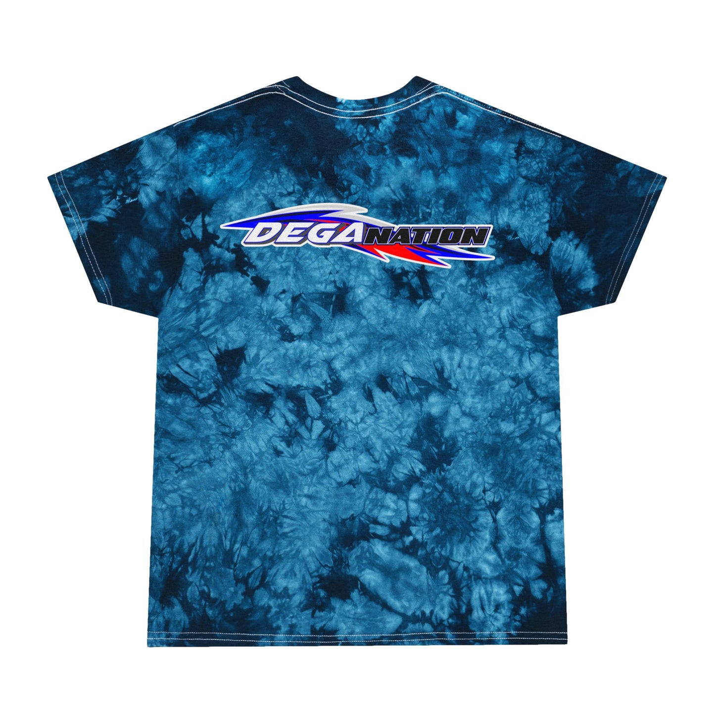 Crystal Blue Tie-Dye Tee, Vibrant Summer Fashion, Casual Wear, Beach Day Essential, Unique Gift for Friends