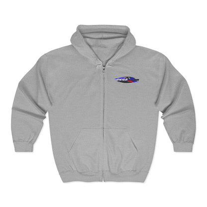 DEGA Nation Full Zip Hoodie - Unisex Athletic Sweatshirt for Race Fans