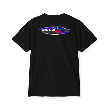 Dega Nation Unisex Pocket T-Shirt | Cool Casual Wear, Summer Outfit, Gift for Car Lovers, Graphic Tee, Everyday Comfort