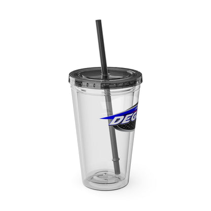 16oz Sunsplash Double-Wall Tumbler with Straw