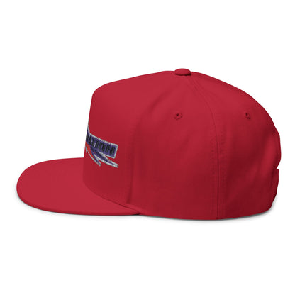 Stylish Flat Bill Cap - Embroidered DESA Nation, Sporty Hat, Gift for Sports Fans, Custom Snapback, Fashionable Headwear