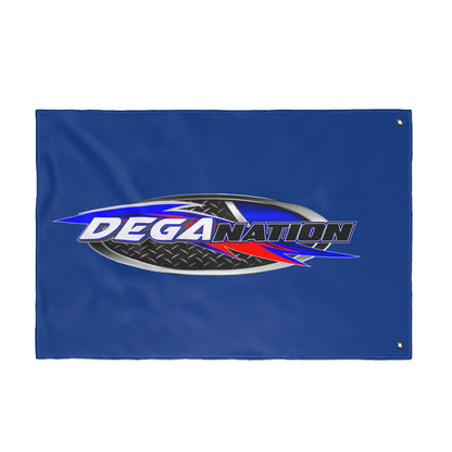 DEGA Nation Racing Flag — Double-Sided Outdoor Banner